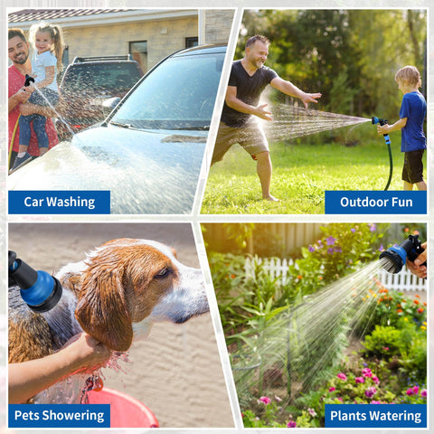 NEXCOVER garden hose nozzle flat mode for wide spray.