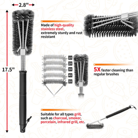 NEXCOVER stainless steel frame and reinforced wires resist wear for long-lasting cleaning.
