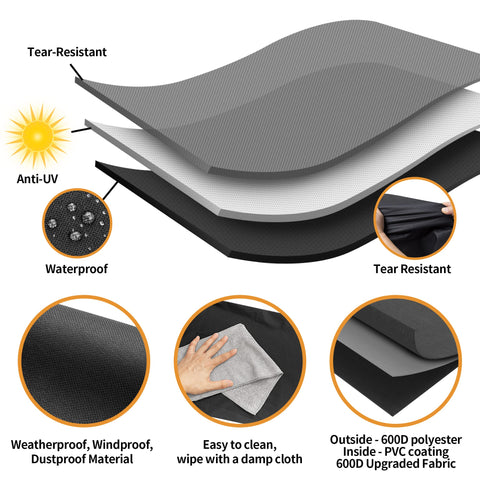 NEXCOVER close-up of rugged double-stitched seams for durability