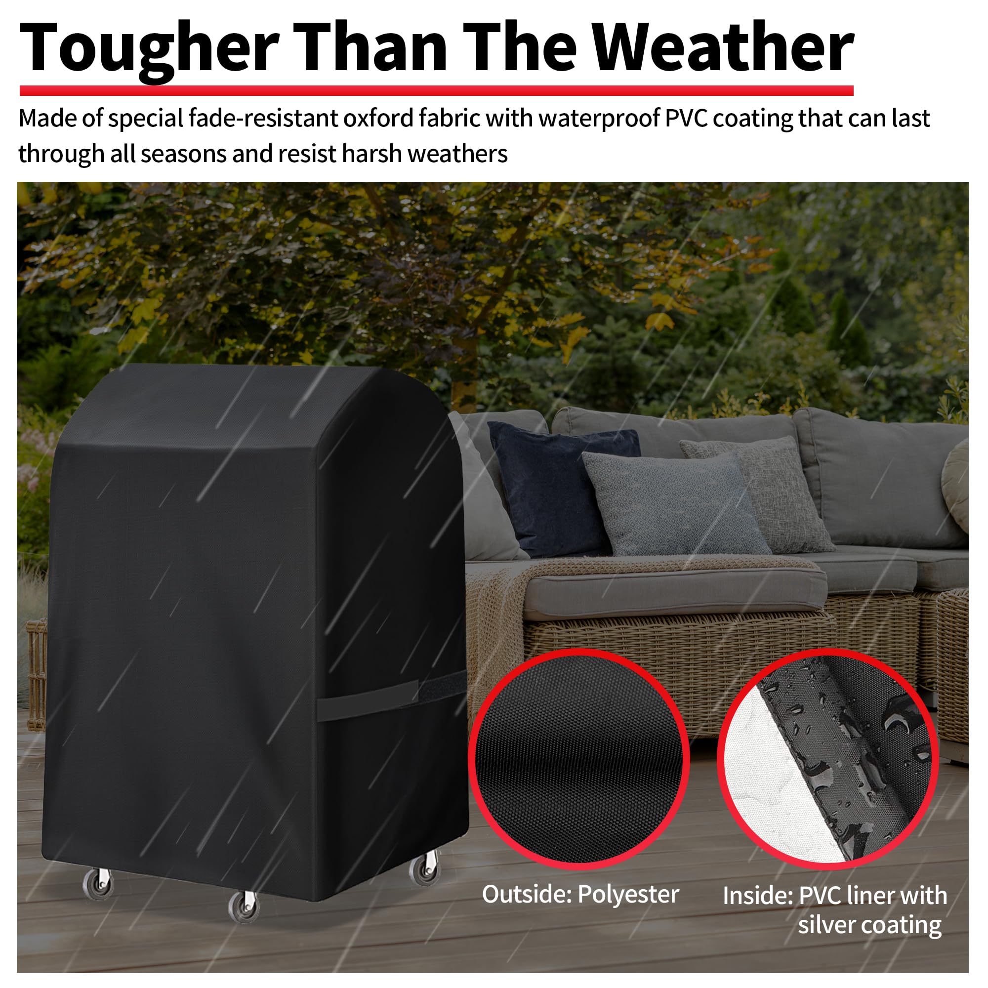 NEXCOVER easy-clean design lets you hose off dirt quickly.