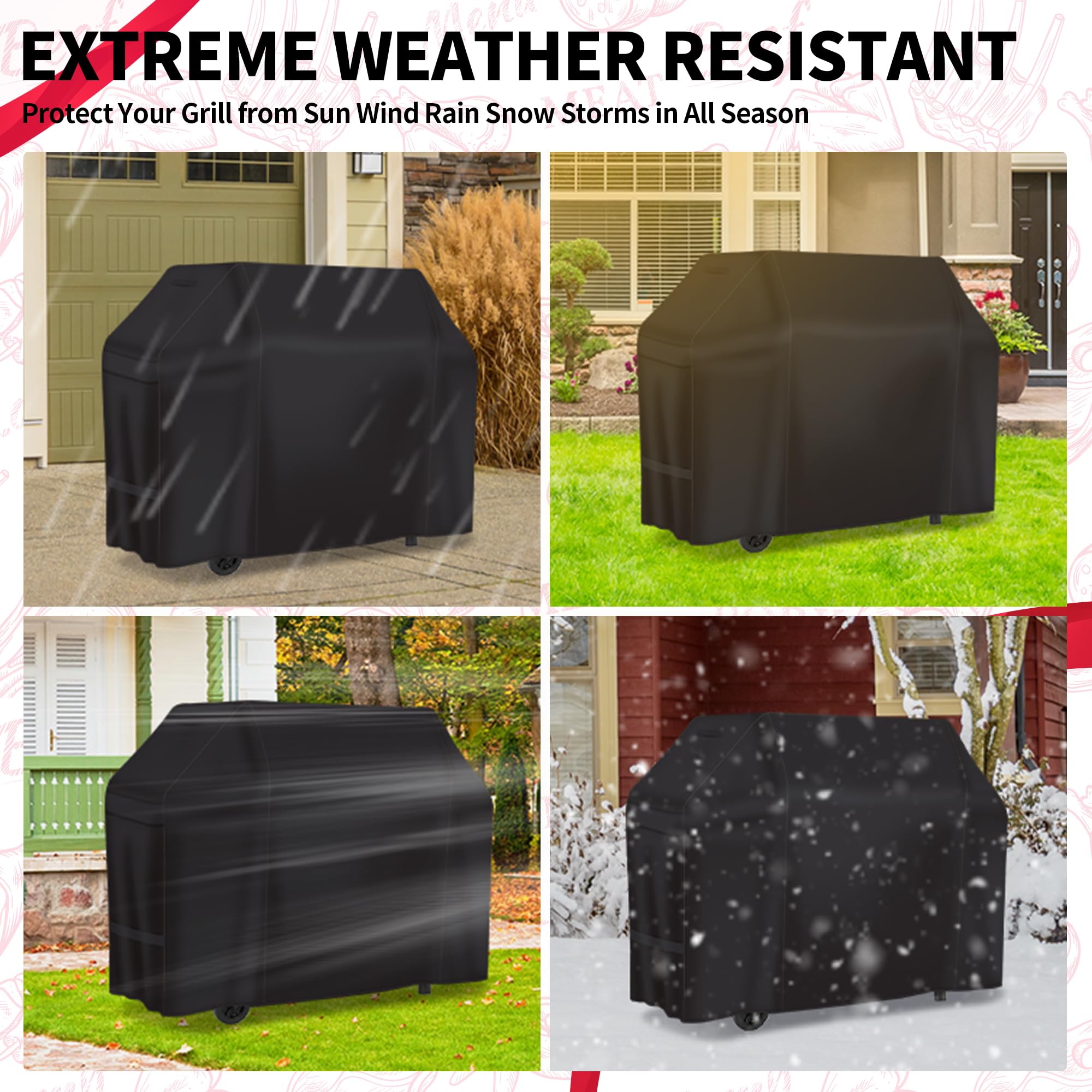 NEXCOVER easy-clean design lets you rinse away dirt quickly.