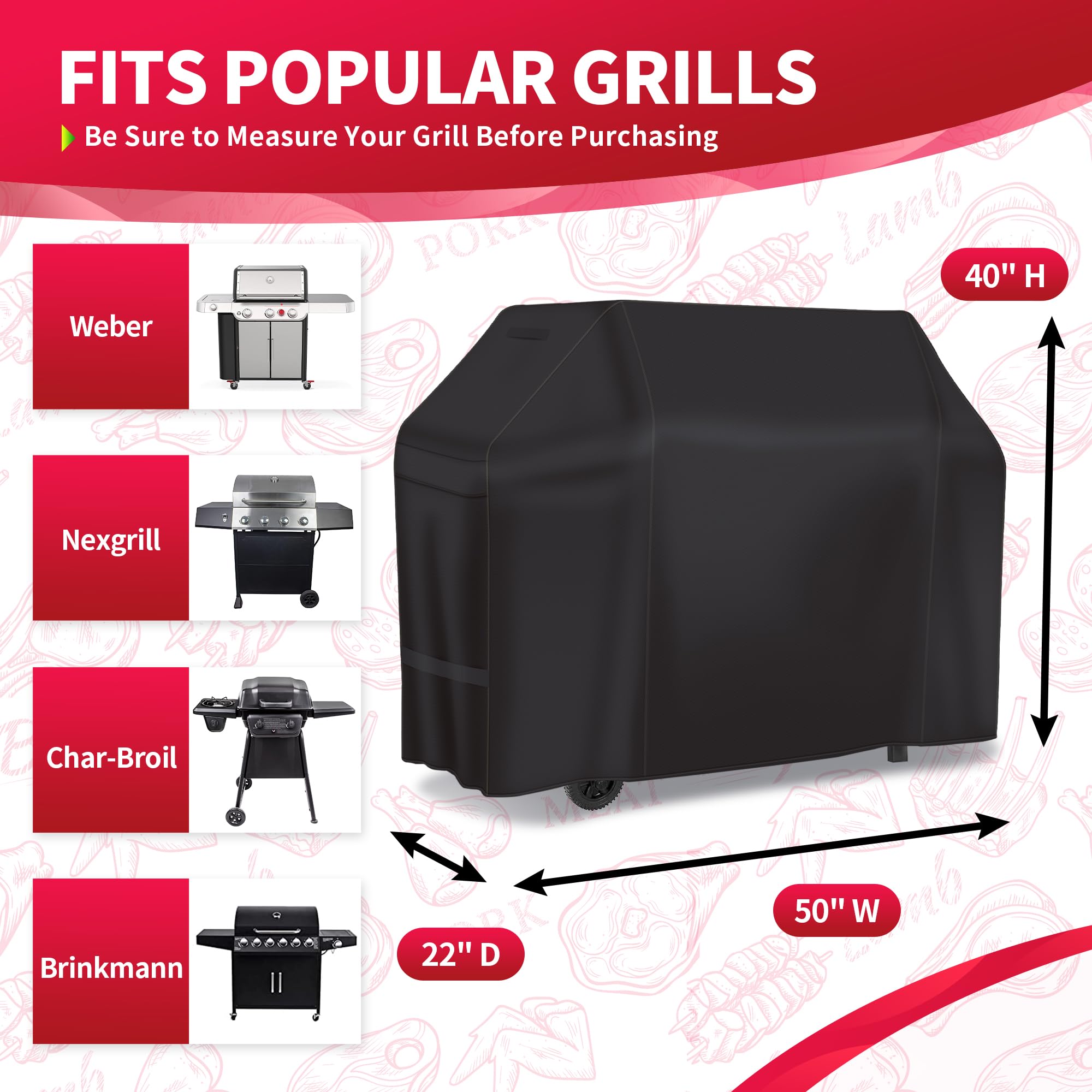 NEXCOVER waterproof 600D polyester close-up demonstrates durable fabric