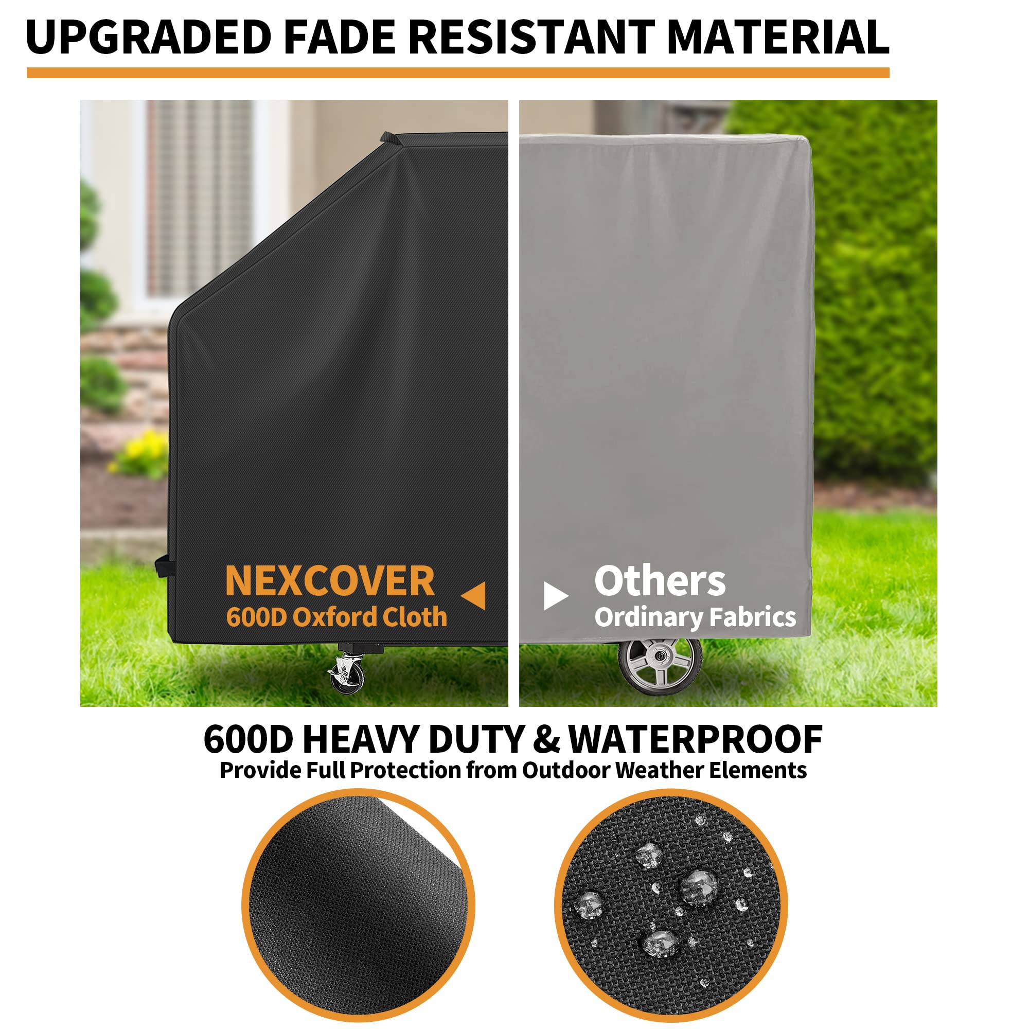 NEXCOVER windproof straps and handles facilitate quick fitting