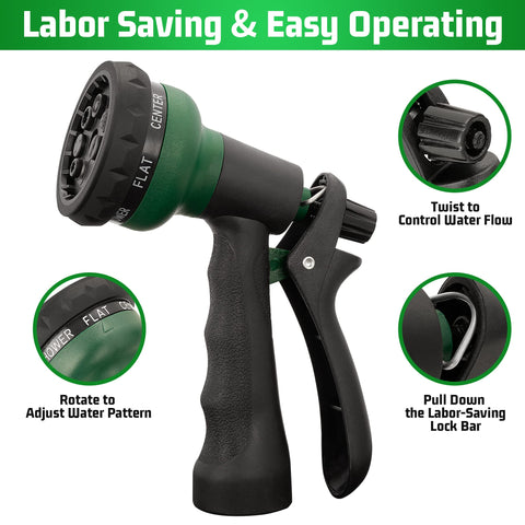 NEXCOVER hose nozzle cone spray for targeted cleaning