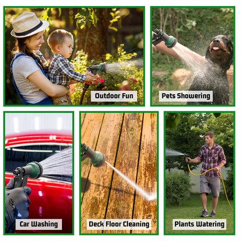 NEXCOVER hose nozzle full spray for versatile watering tasks