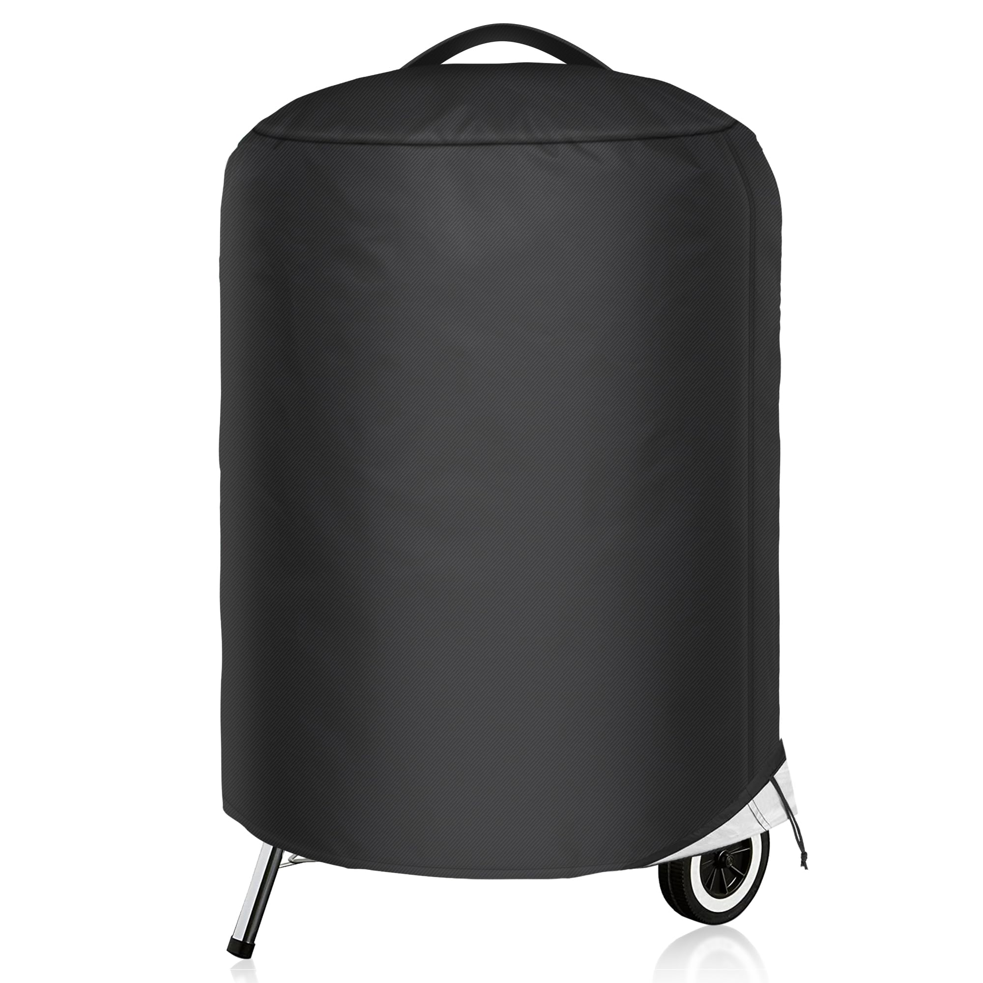 NEXCOVER kettle grill cover 26-5 inch diameter protects Weber 22-inch grills from rain.