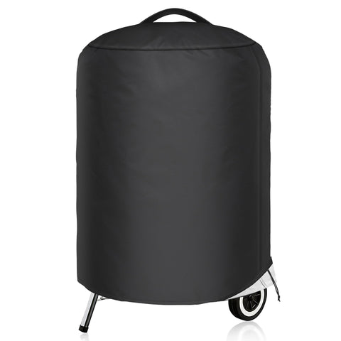 NEXCOVER kettle grill cover 26-5 inch diameter protects Weber 22-inch grills from rain.