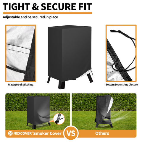 NEXCOVER waterproof, UV-resistant fabric closeup highlights durable outdoor protection.