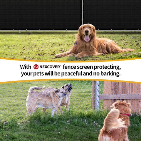 NEXCOVER privacy screen used as windbreak for garden.