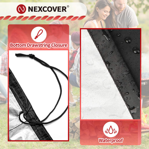 NEXCOVER drawstring ensures a secure fit against strong winds.