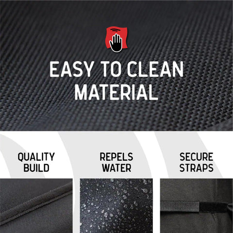 Nexgrill all-weather PVC coating resists rain, snow, and UV fading.