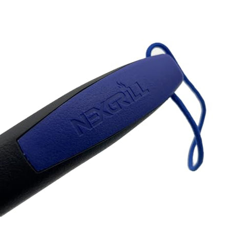 Nexgrill extended reach handle keeps hands safe during cleaning