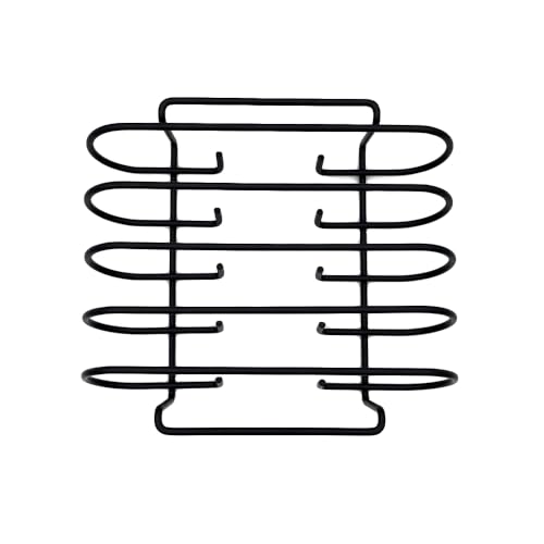 Nexgrill rib rack built-in handles for safe transport of hot racks.