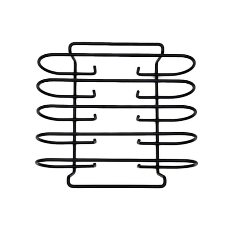 Nexgrill rib rack built-in handles for safe transport of hot racks.