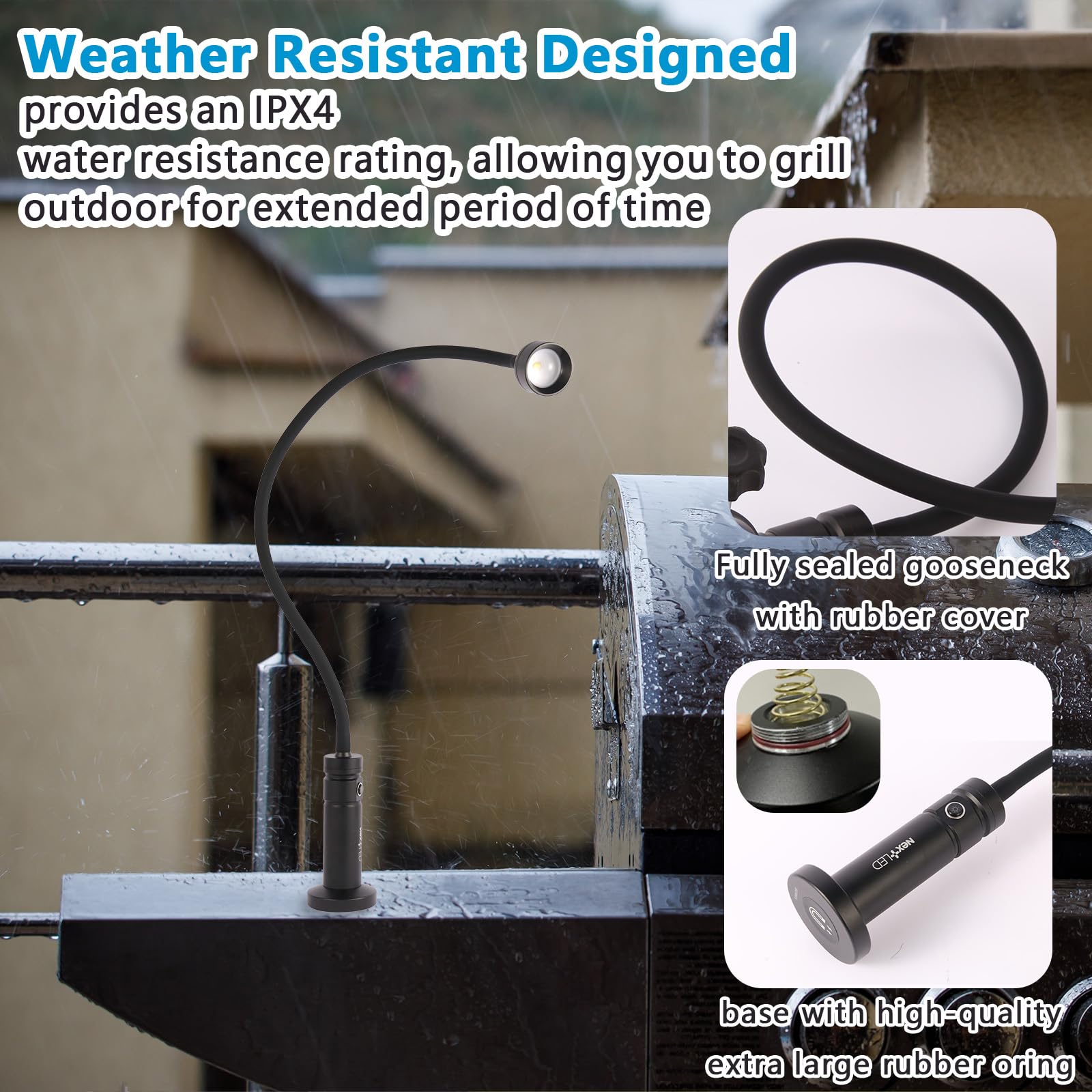 NextLED NT-7728 magnetic base delivers stable light on metal surfaces.