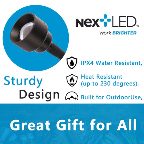 NextLED NT-7728 unique lens design provides wider, even illumination across the grill.