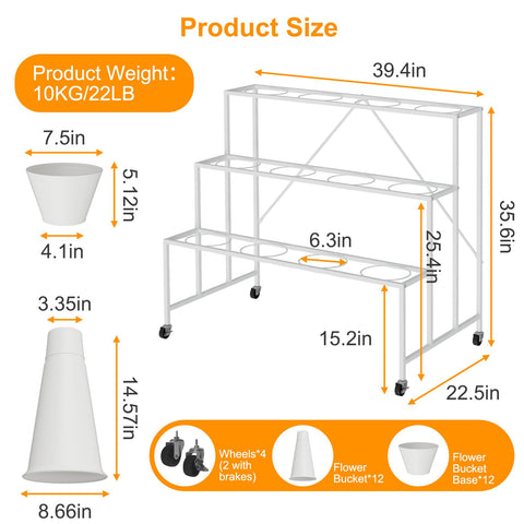 Sturdy iron frame with anti-rust finish supports outdoor installations.