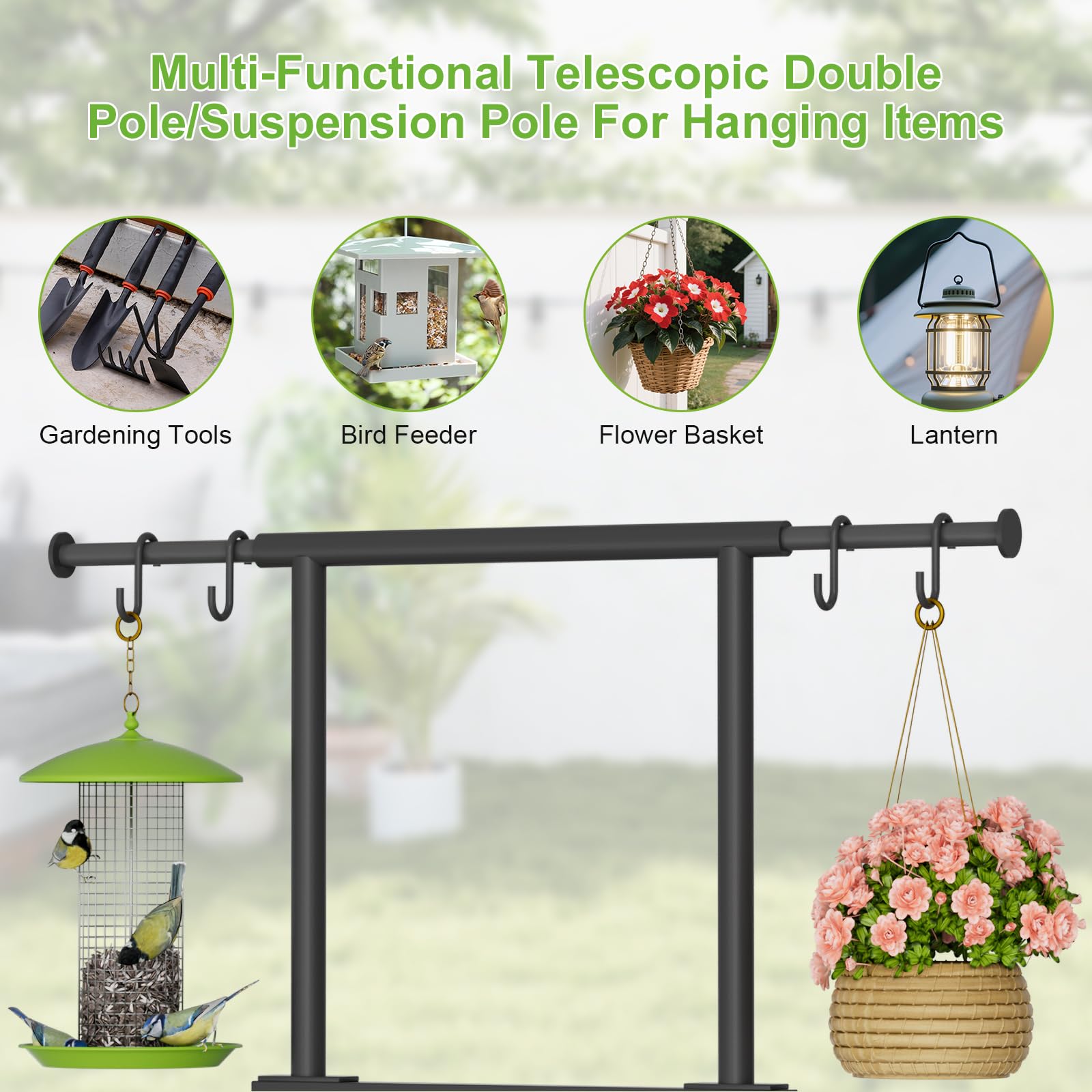 NEYCIL outdoor garden organization stand suitable for patios and lawns.