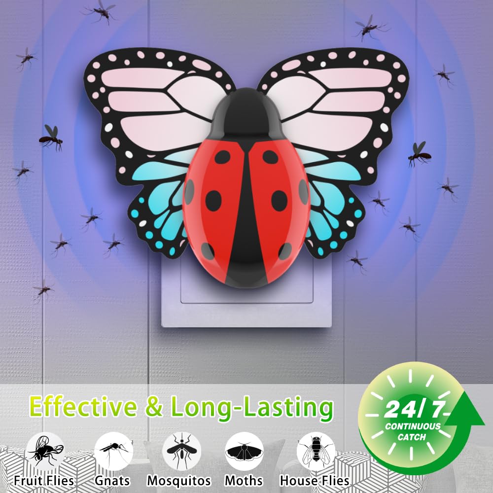 Neyiok fly trap UV light attracts fruit flies for easier capture.