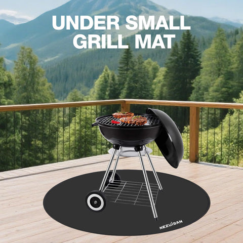 Reusable deck protection reduces cleanup after grilling and roasting