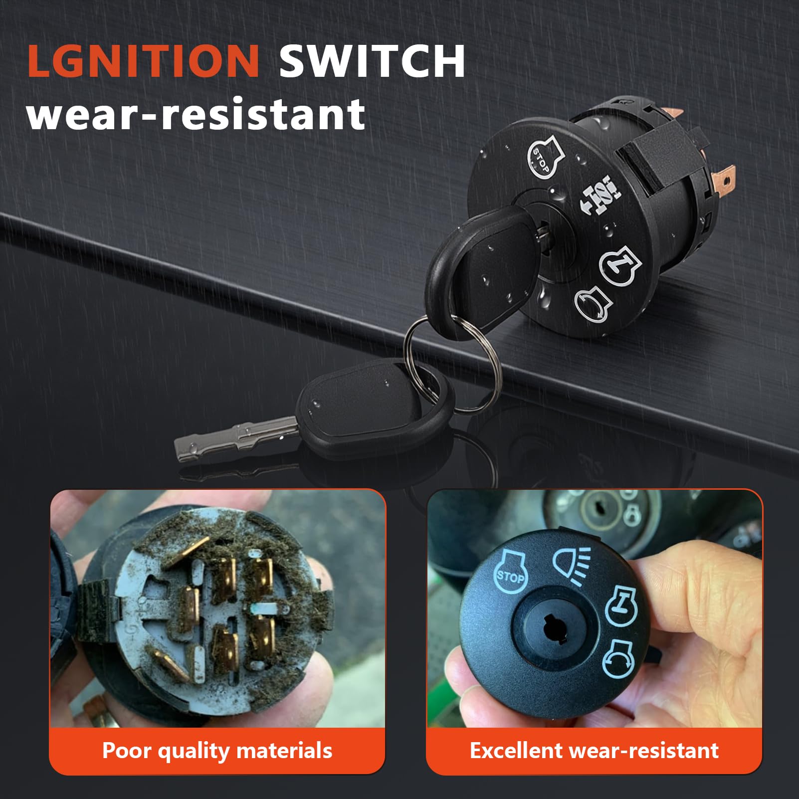 NFSpeeding 532193350 ignition switch with seven terminals for flexible wiring