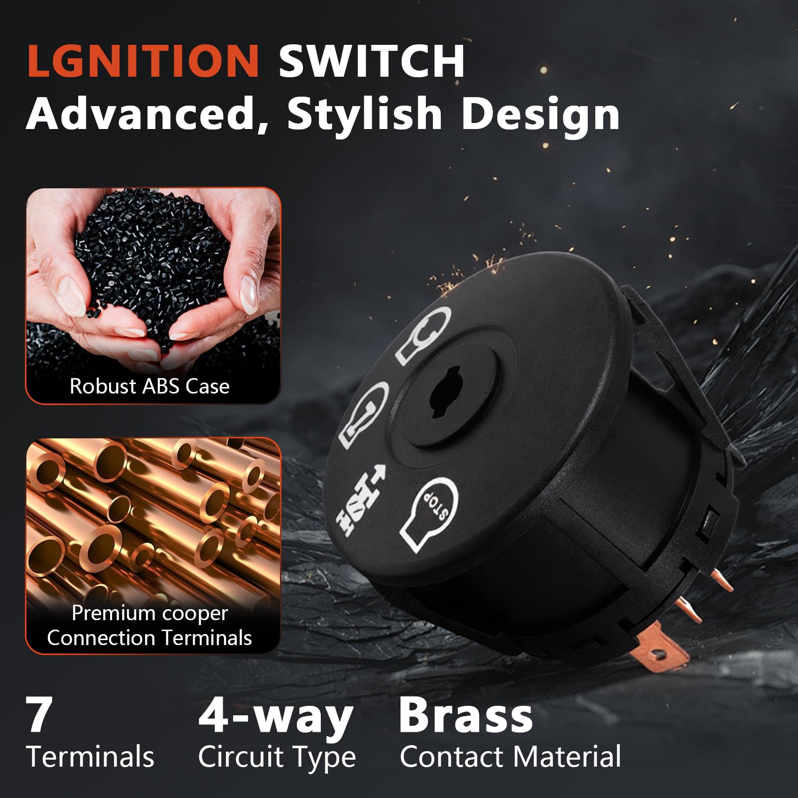NFSpeeding 532193350 ABS plastic body resists moisture and wear