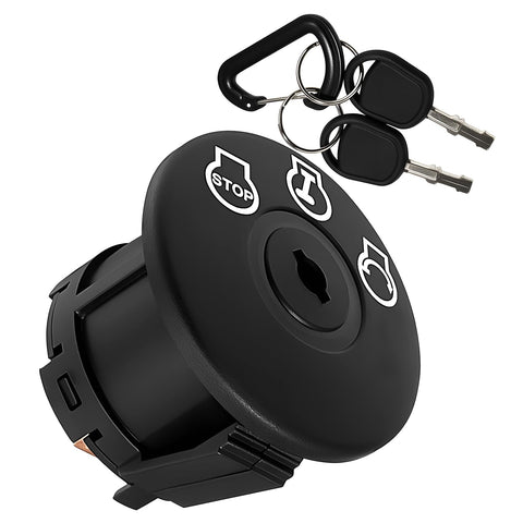 NFSpeeding lawn mower ignition switch with key showing five terminals for reliable starts