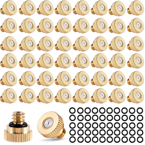 NFAMRZCAR brass misting nozzle pack 50 for even cooling spray