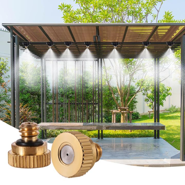 NFAMRZCAR misting nozzles help reduce dust in outdoor areas