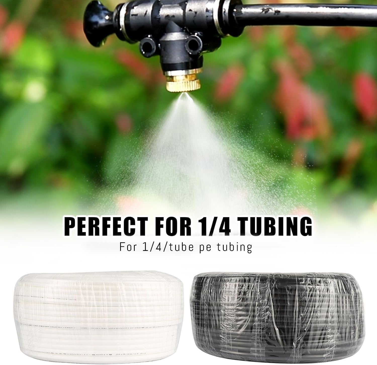 NFAMRZCAR garden misting system for soil wetting and cooling