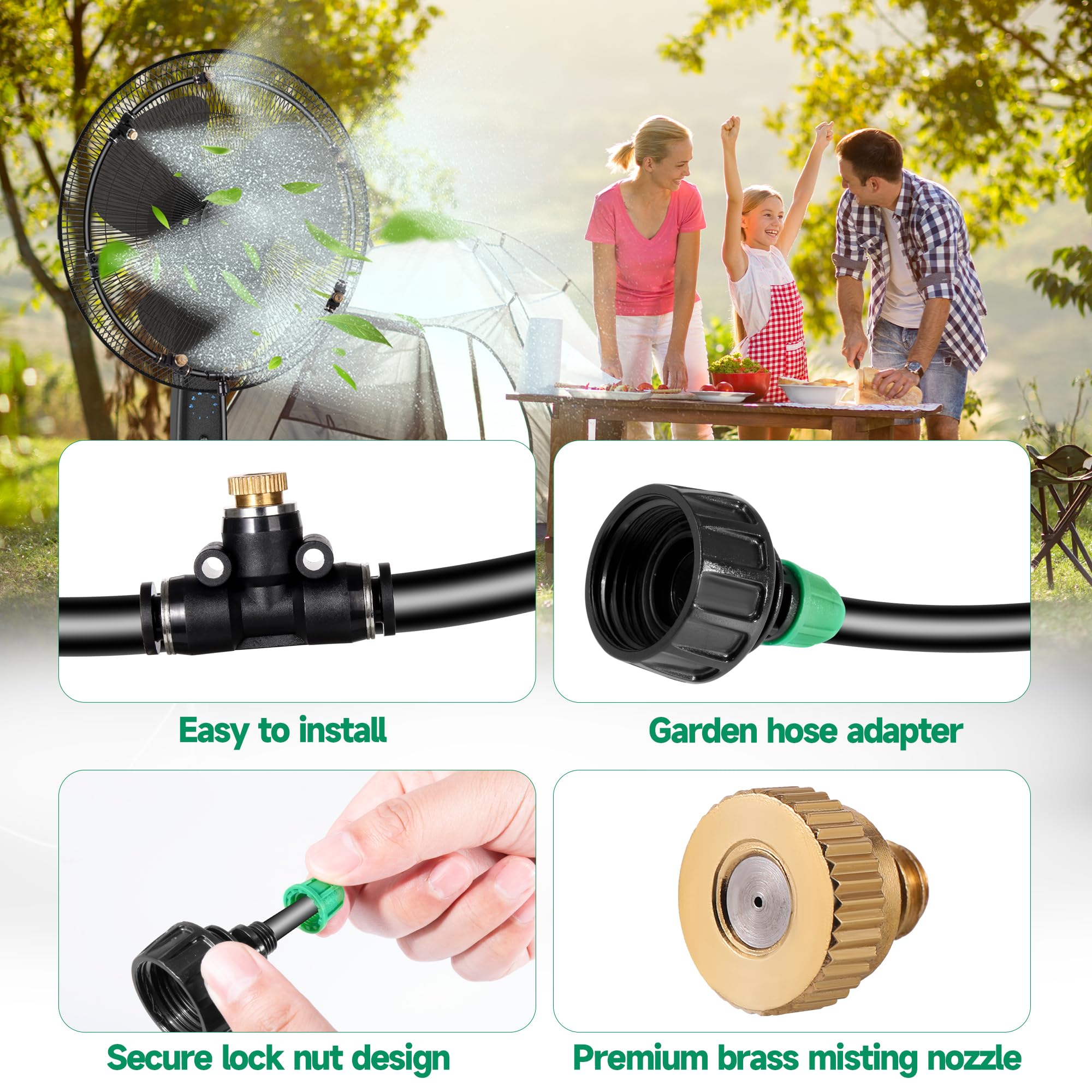 NFAMRZCAR hose adapter compatible with standard garden hoses