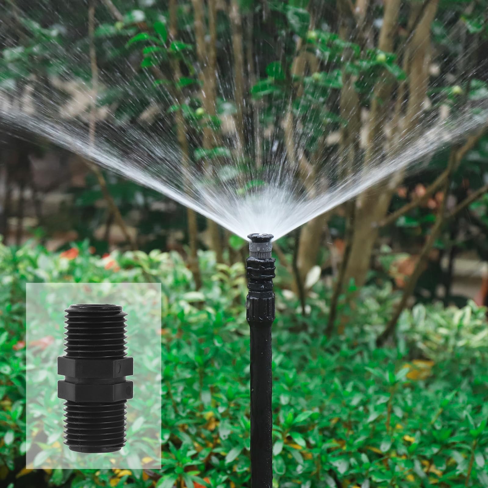 NFAMRZCAR compatible with garden hose fittings for flexible irrigation setups