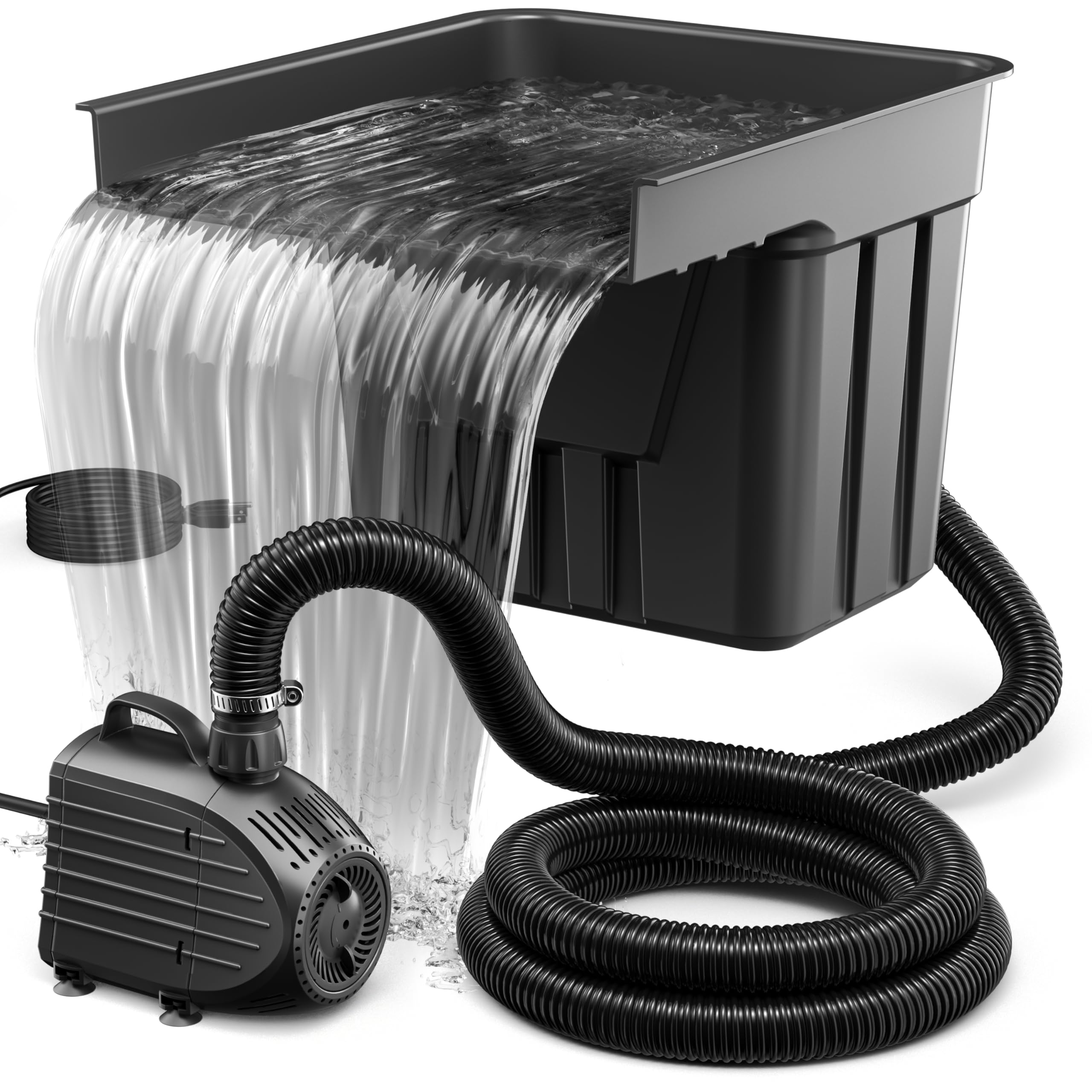 NFESOLAR pond waterfall spillway kit box for easy installation and a striking water feature.