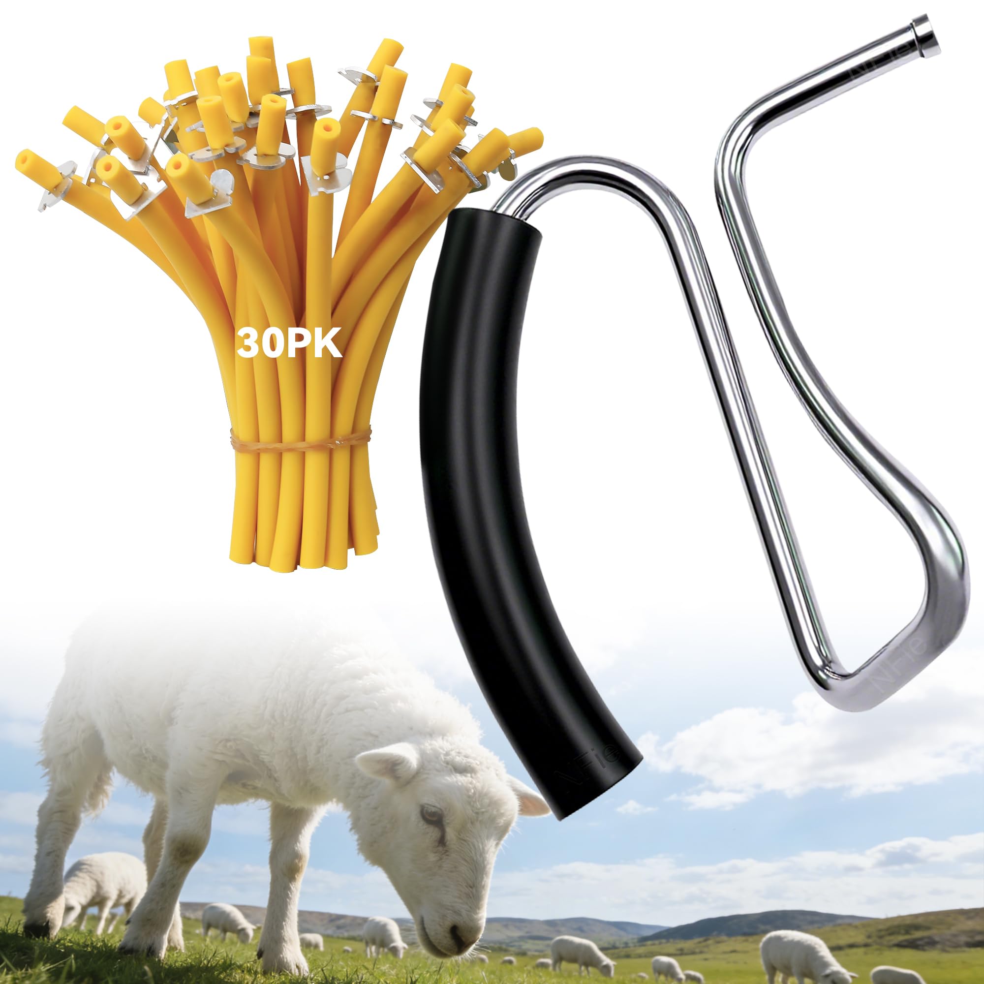 NFie California castration bander with stainless steel grip for quick, controlled operations