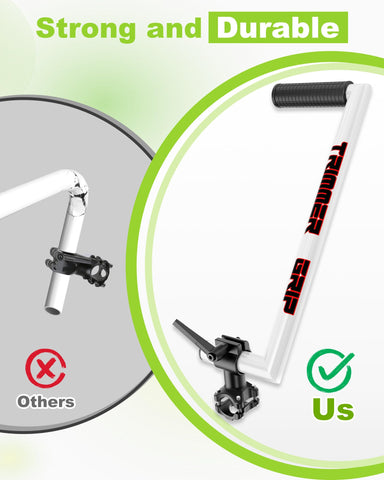 NFie extended 17-inch length handle balances weight for larger yards