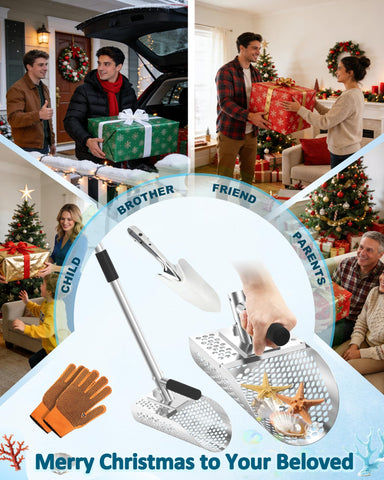 NFie packaging shows scoop, pole, shovel and screws included.