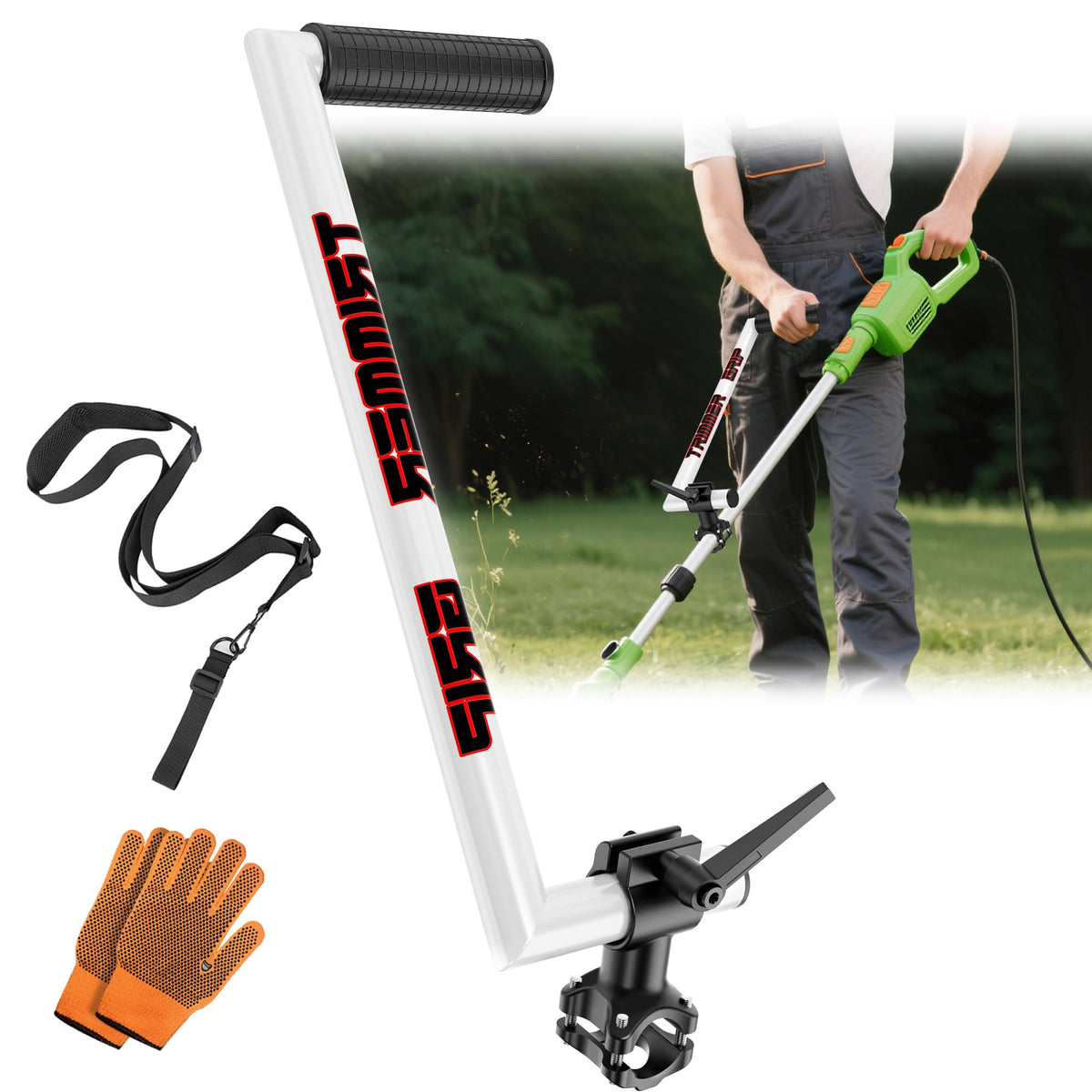 NFie upgraded weed eater handle with ergonomic grip for easier trimming