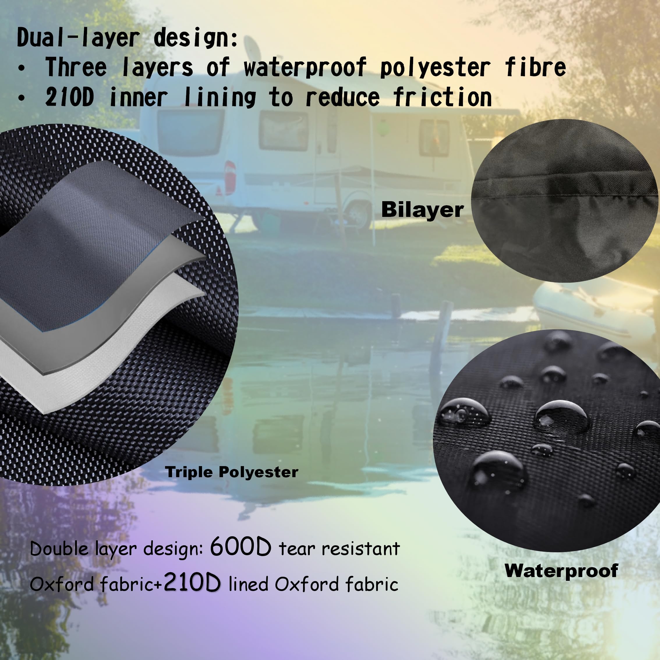 NGB Generator Cover bottom clasps securely attach and side pockets store accessories.