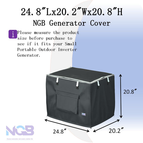 NGB Generator Cover double-layer interior 210D lining guards against moisture.