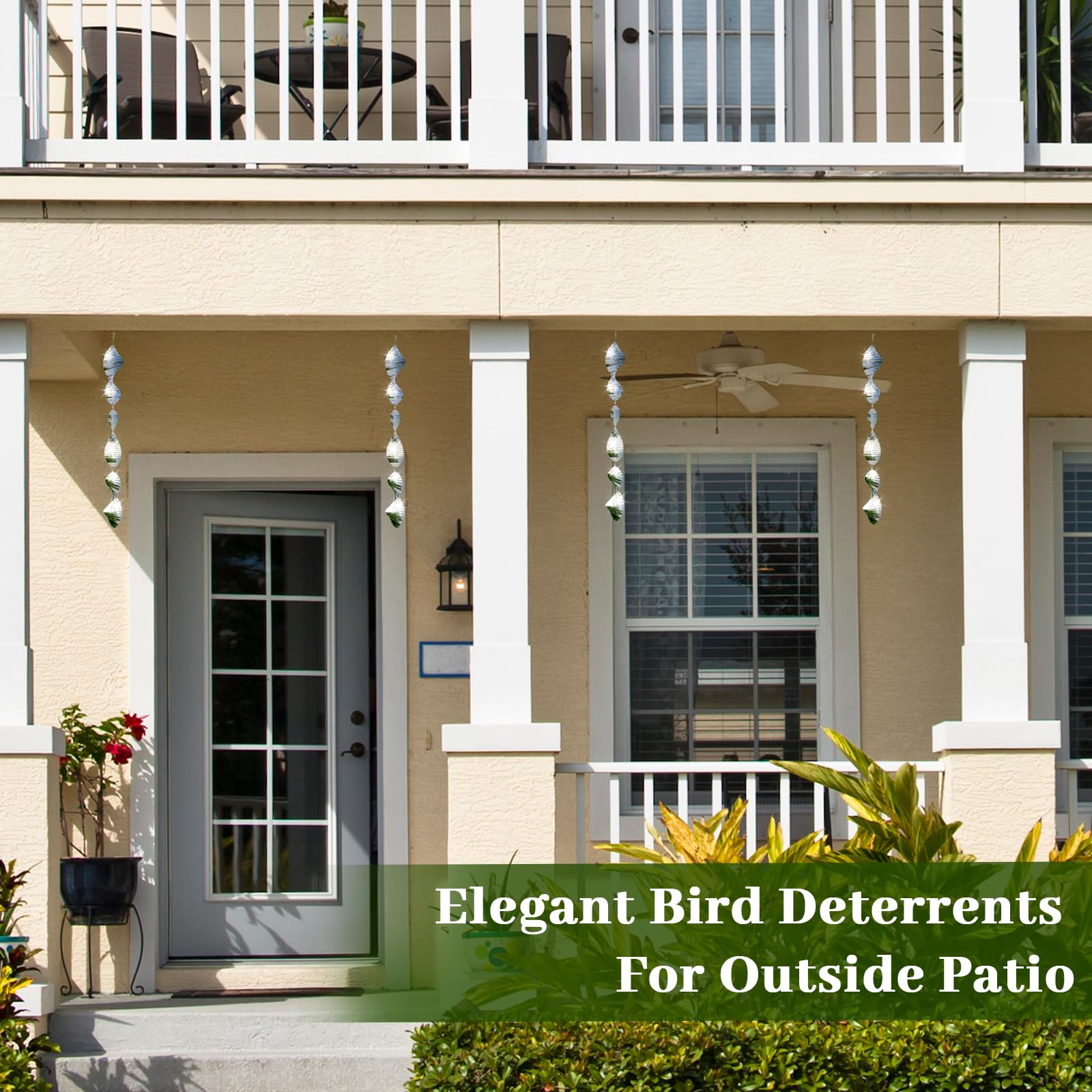Ngdiluxury Bird Deterren 360° rotating hook enables effortless wind placement and rotation.