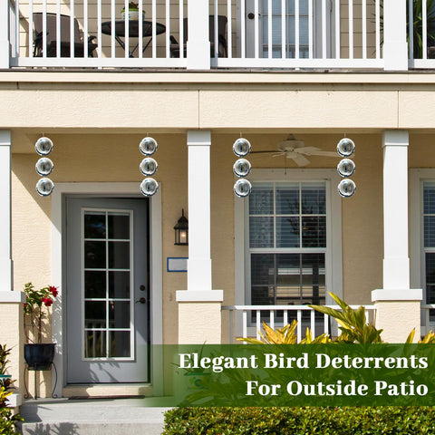 Ngdiluxury Bird Deterren light-reflection discs create motion and reflections to attract birds' attention
