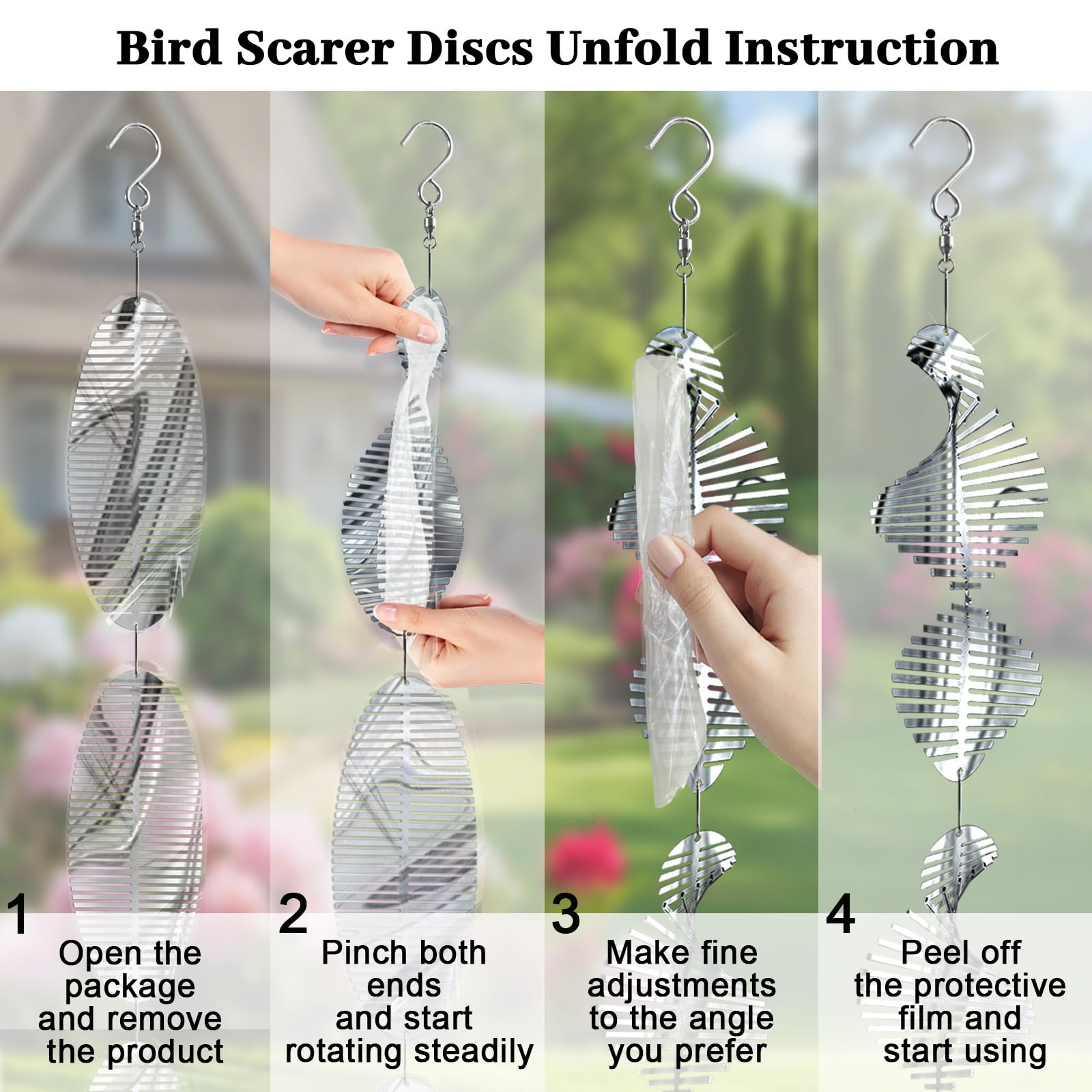 Ngdiluxury Bird Deterren outdoor light patterns add elegance while deterring birds.