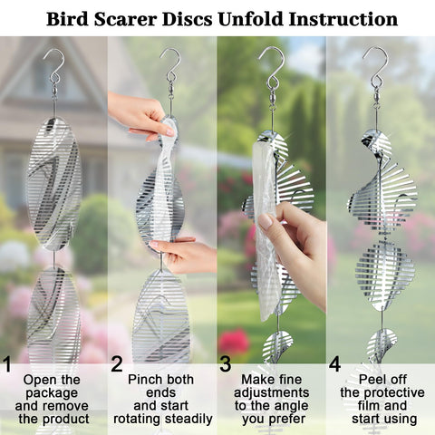 Ngdiluxury Bird Deterren outdoor light patterns add elegance while deterring birds.
