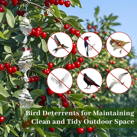 Ngdiluxury Bird Deterren stainless steel design withstands heat and winter winds.