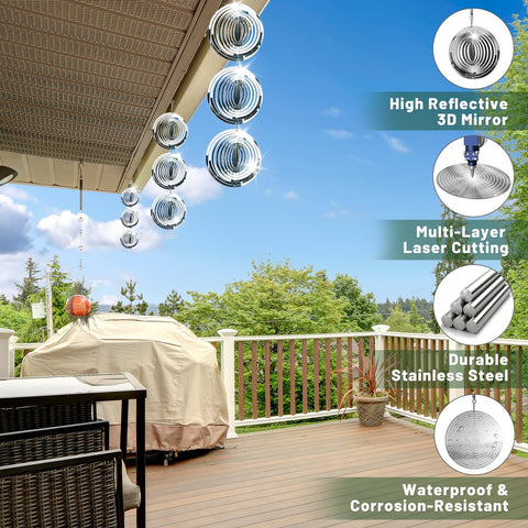 Ngdiluxury Bird Deterren stainless steel design withstands heat, wind, and snow