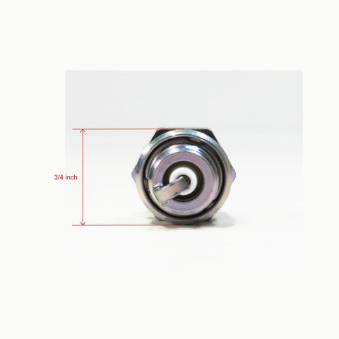 NGK BPM8Y spark plug offers 3/8 inch reach for optimal combustion clearance.