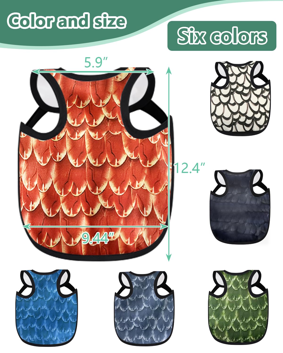 NHWNHW chicken saddle adjustable elastic straps secure comfortable wear.