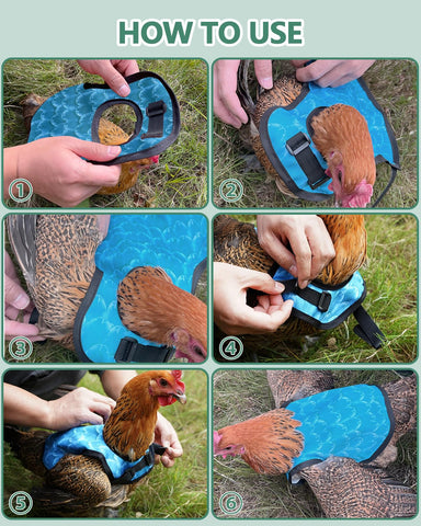 NHWNHW chicken saddle easy-clean material simplifies wiping or hand washing.