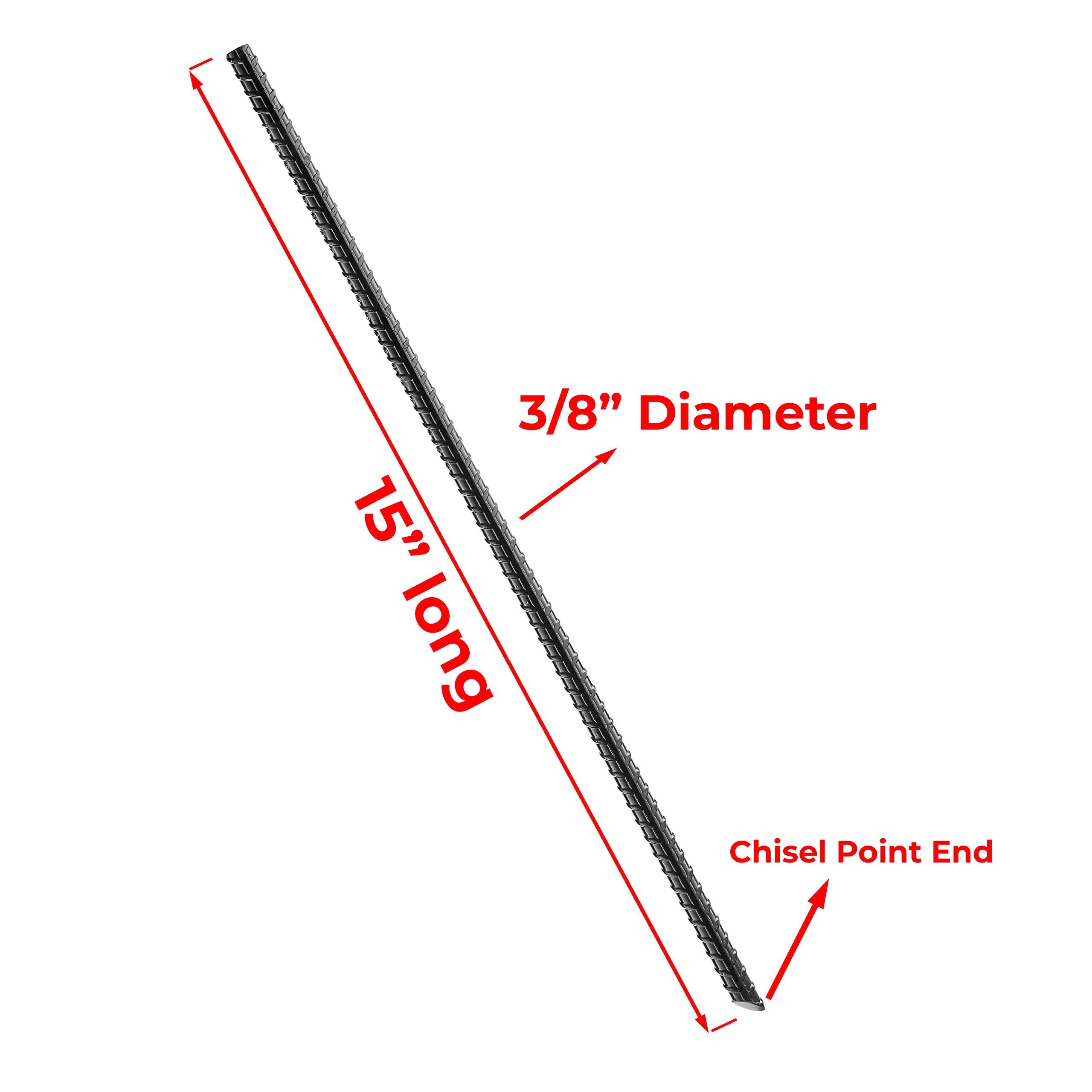 NHZ black-coated steel stake offers reliable performance in moist environments.