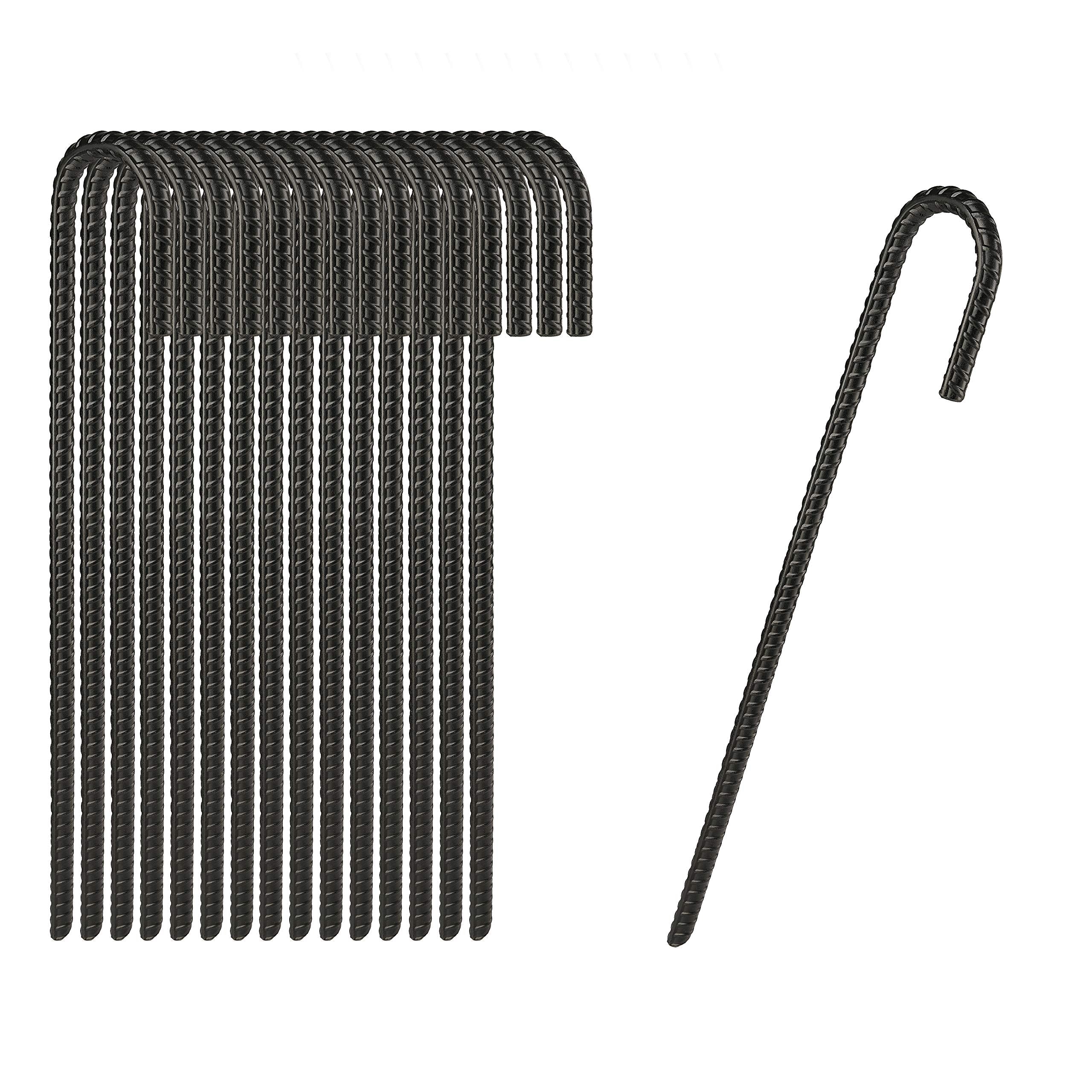 NHZ packaged stakes shown with hammer-ready installation.